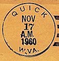 Quick WV postmark
