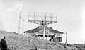 Radar shack with receiver, operated by 56 Radar Unit, RAAF on Grassy Hill, Cooktown, c1943