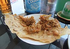 Rempeyek udang restoran Padang