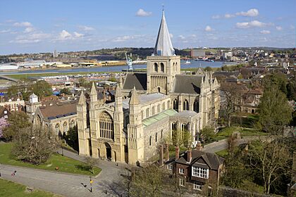 Rochester Cathedral southwest view