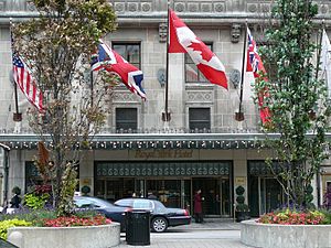 Royal York entrance in Toronto Canada
