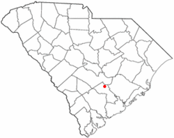 Location of Harleyville, South Carolina