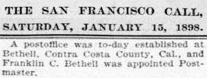 SanFranciscoCall-Jan15-1898 Bethell