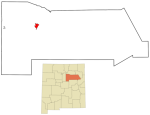 Location of Las Vegas, New Mexico