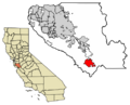 Santa Clara County California Incorporated and Unincorporated areas Gilroy Highlighted 0629504