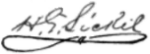 Signature of Horatio Gates Sickel (1817–1890).png