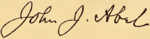 Signature of John Jacob Abel (1922).png