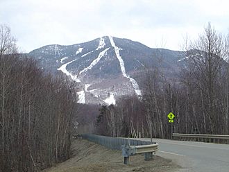 Smugglers' Notch as seen from the access road