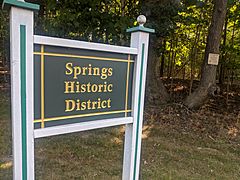 Springs Historic District sign 092104