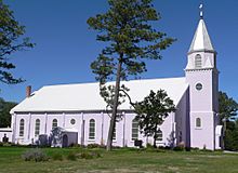St. Charles Borromeo church in St. Francis, South Dakota at the Rosebud Indian Reservation