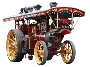 Steam powered road-locomotive from England