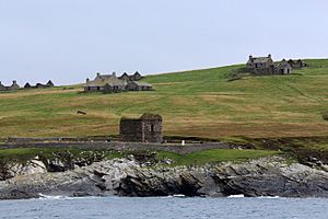 Stroma mausoleum and houses