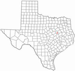 Location of Groesbeck, Texas
