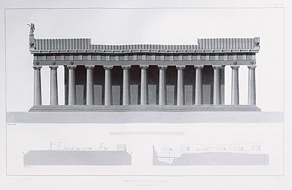 Temple de Jupiter à Olympie Restauration (2) - Blouet Guillaume-abel - 1831