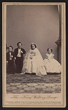 The Fairy Wedding group - From photographic negative in Brady's National Portrait Gallery, from photographic negative by Brady. LCCN2017659631