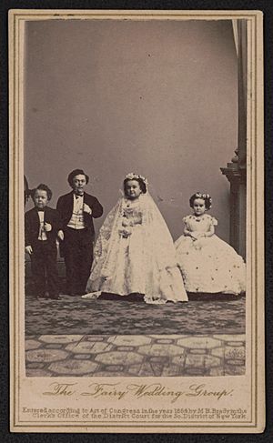 The Fairy Wedding group - From photographic negative in Brady's National Portrait Gallery, from photographic negative by Brady. LCCN2017659631
