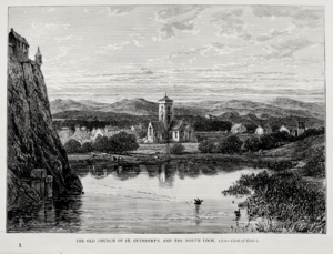 The old church of St Cuthbert's and the North Loch