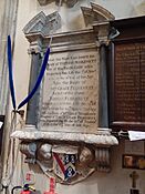 Thomas Plucknett memorial St Nicholas Chiswick 1721
