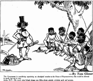 Tom Glover racist cartoon