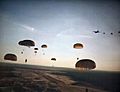 US Army Rangers parachute into Grenada during Operation Urgent Fury