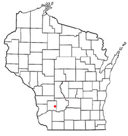 Location of Ithaca, Wisconsin