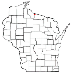 Location of Winchester, Vilas County, Wisconsin
