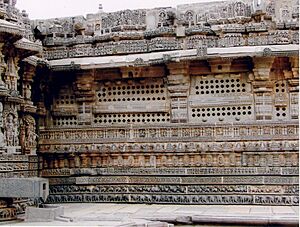 Wall Decoration at Kesava Temple in Somanathapura retouched