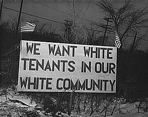 We want white tenants