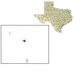 Wheeler County Texas incorporated and unincorporated areas Wheeler highlighted.svg