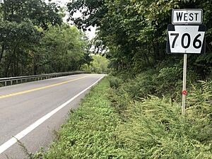 PA 706 in Stevens Township