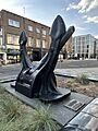 ANCHOR FROM OUEEN ELIZABETH 2 (QE2) DONATED TO THE CITY OF SOUTHAMPTON BY CUNARD IN MARCH 2010, TO COMMEMORATE THE LONG ASSOCIATION BETWEEN THE CITY AND THIS ICONIC LINER