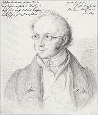 Abraham Mendelssohn Bartholdy - Zeichnung von Wilhelm Hensel 1823