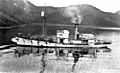 American Pacific Sea Products Co's whaler UNIMAK, Akutan Harbor, Alaska, 1914 (COBB 46)