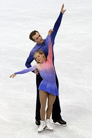Anabelle Langlois Cody Hay at the 2010 Olympics (2).jpg