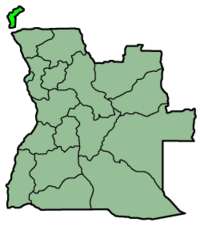Cabinda (light green) within Angola