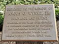 Angus G. Wynne, Jr. plaque