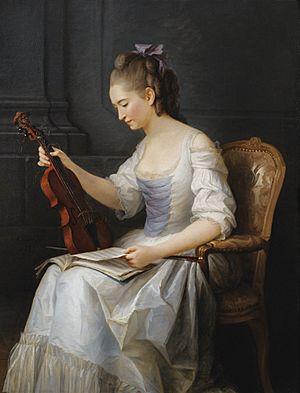 Anne Vallayer-Coster, Portrait of a Violinist