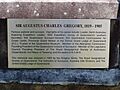 Augustus Gregory Plaque