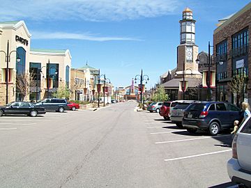 A shopping district in Aurora, Colorado