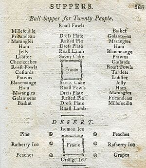 Ball Supper for Twenty People Henderson Housekeepers Instructor 1807