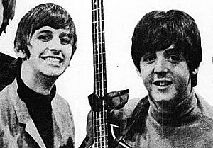 Beatles ad 1965 just the beatles crop (cropped)