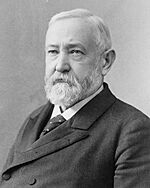 Black-and-white photographic portrait of Benjamin Harrison