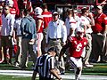 Bo Pelini along the sideline (Nebraska vs. Rutgers, 2014)