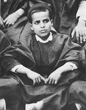 Bourguiba pupil at the Sadiki College 1917