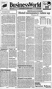 BusinessWorld frontpage (1987)