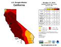 California Drought Status Oct 21 2014