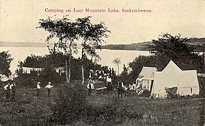 Camping on Last Mountain Lake