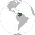 Capitanía General de Venezuela proyección ortográfica
