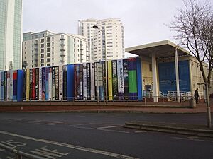 Cardiff Library Temporary Building