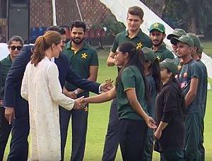 Catherine (Duchess of Cambridge), Pakistani cricketers